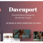 Davenport v1.3 – Versatile Blog and Magazine WordPress Theme