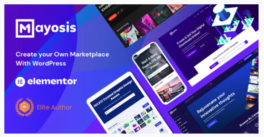 Mayosis v4.5.3 – Digital Marketplace WordPress Theme