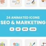 Animated SEO & Marketing Icons