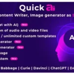 QuickAI OpenAI - AI Writing Assistant and Content Creator as SaaS
