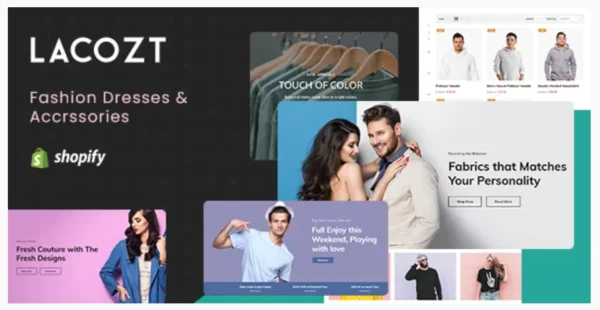 Lacozt - Multipurpose Clothing, Fashion Store Shopify Theme