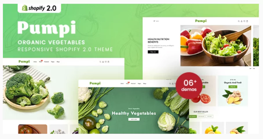 Pumpi - Organic Vegetables Responsive Shopify 2.0 Theme