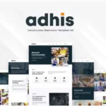 Adhis - Construction Elementor Template Kit