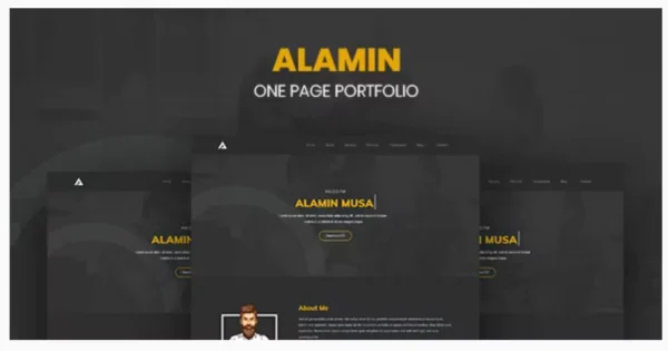Alamin - One Page Portfolio