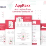 AppRaxx - App Landing Page Elementor Template Kit