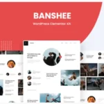 Banshee - News & Magazine WordPress Elementor Pro Template Kit