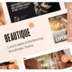 Beautique — Luxury Salon & Barbershop WordPress Theme