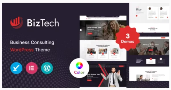 Biztech - Corporate & Consulting Business WordPress Theme + RTL