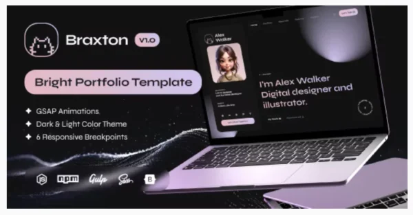 Braxton - Personal Portfolio & Resume HTML Template