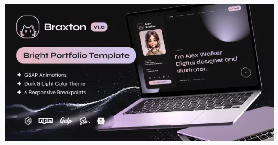 Braxton - Personal Portfolio & Resume HTML Template
