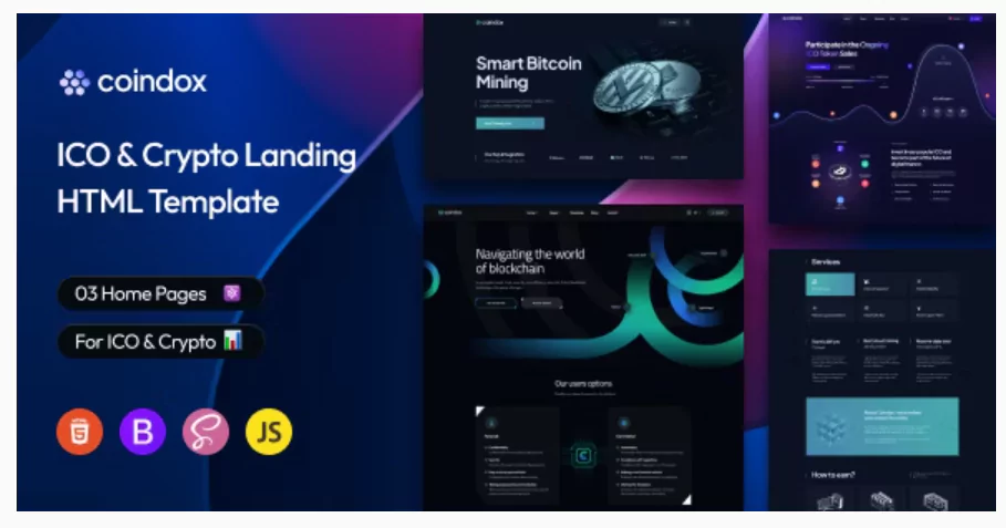 Coindox - ICO & Crypto Landing Page Template