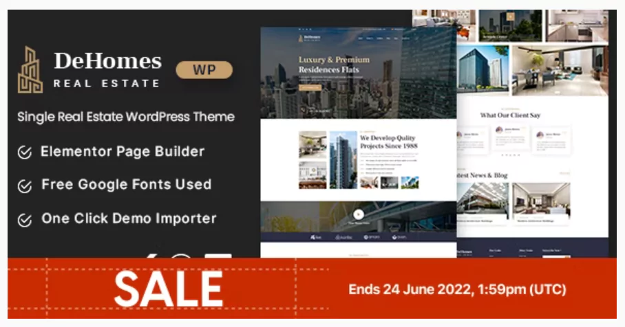 Dehomes - Single Real Estate WordPress Theme