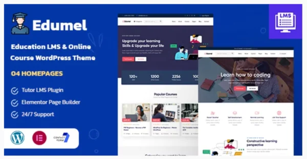 Edumel- Education LMS WordPress Theme