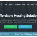 FlatHost Responsive Hosting Template with WHMCS