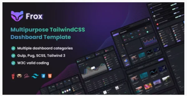 Frox - Multipurpose TailwindCSS Dashboard Template