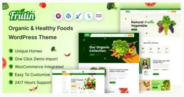 Frutin - Organic & Healthy Food WordPress Theme