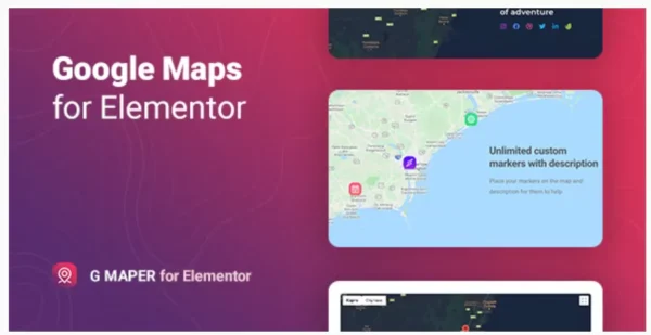 GMaper – Google Maps for Elementor