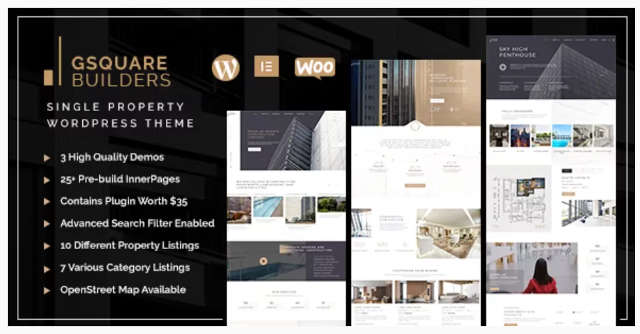 Gsquare - Real Estate WordPress Theme