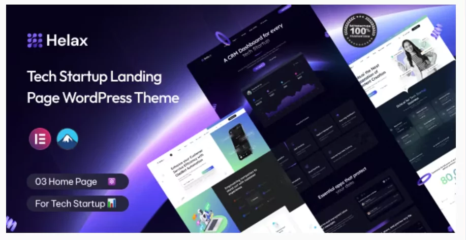 Helax - Tech Startup WordPress Theme