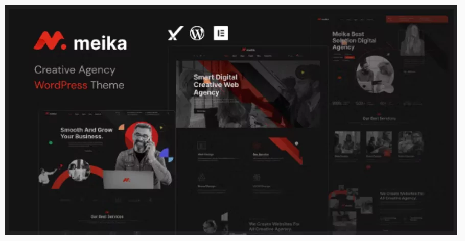 Meika – Creative Agency WordPress Theme