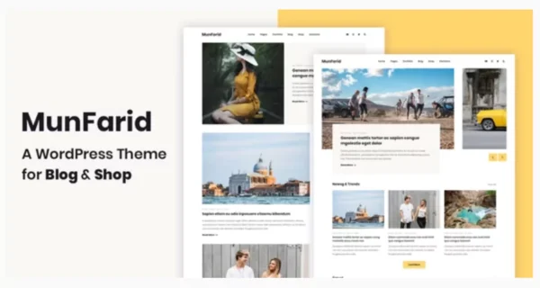 Munfarid - A WordPress Theme For Blog & Shop