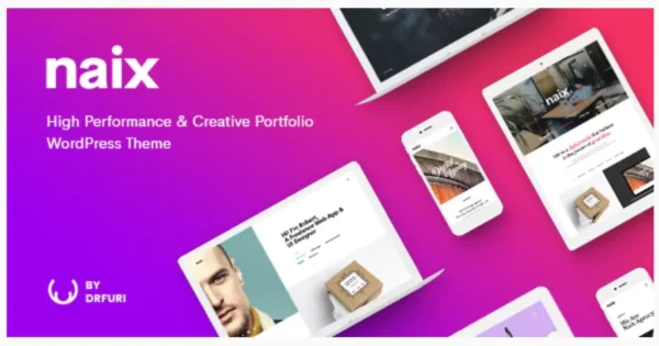 Naix - Creative & High Performance Portfolio WordPress Theme