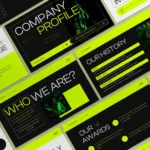 Neon Minimalist Company Profile Presentation