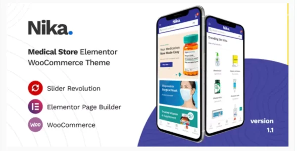 Nika - Medical Elementor WooCommerce Theme
