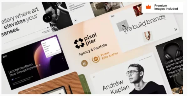 Pixelpiernyc - Portfolio Creative Agency Freelancer WordPress Theme