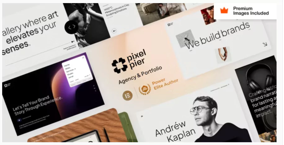 Pixelpiernyc - Portfolio Creative Agency Freelancer WordPress Theme