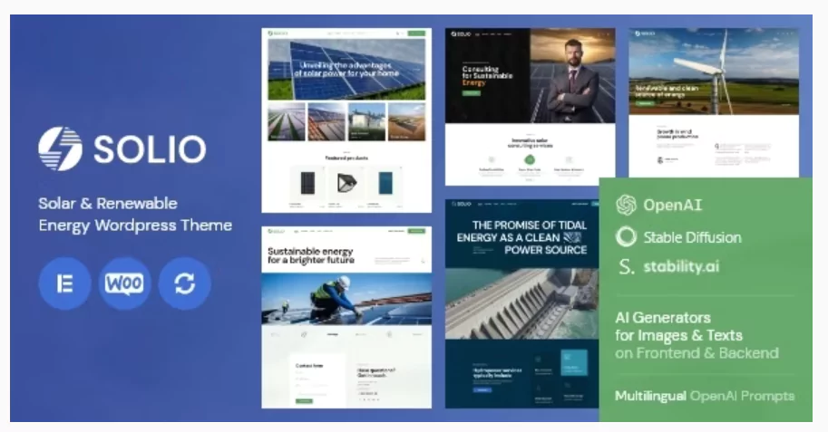 Solio - Solar & Renewable Energy WordPress Theme