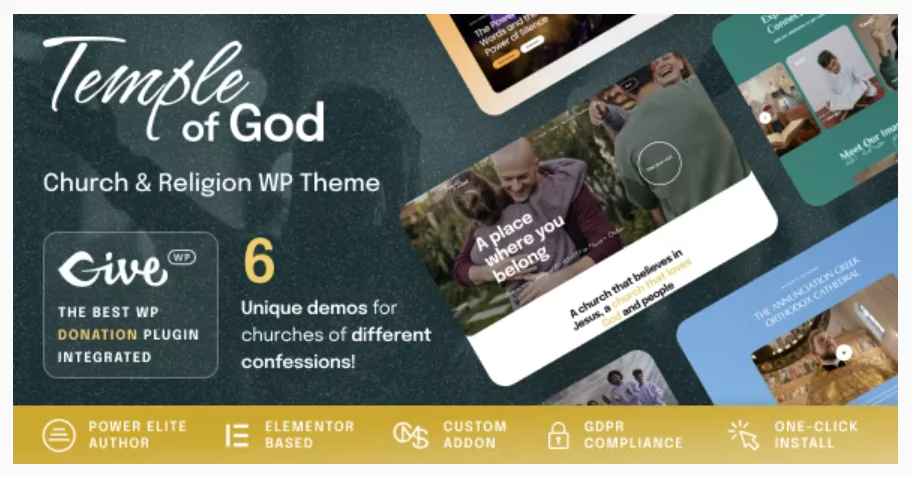 Temple of God - Religion and Church WordPress Theme Temple of God - Religion and Church WordPress Theme