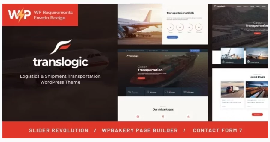 Translogic Logistics & Shipment Transportation WordPress Theme