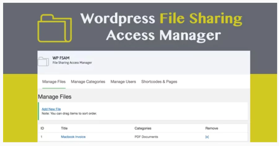 WP FSAM - File Sharing Access Manager