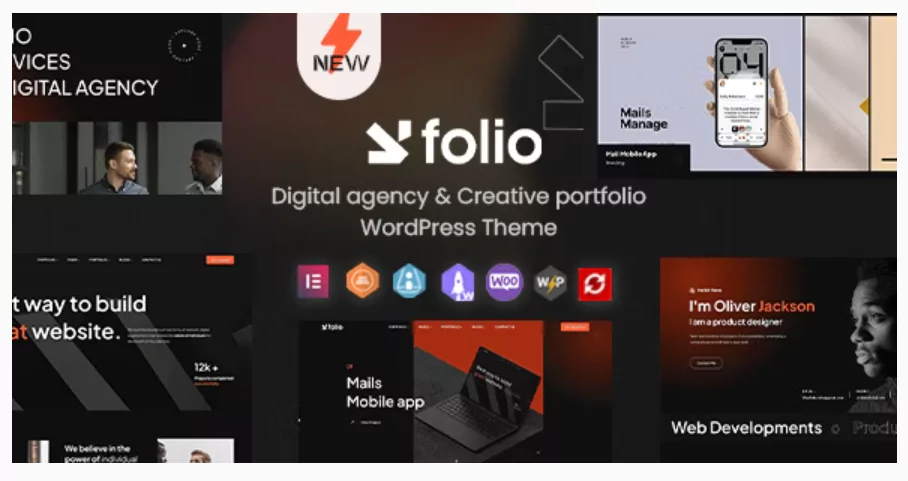 Webfolio - Creative Portfolio & Digital Agency WordPress Elementor Theme