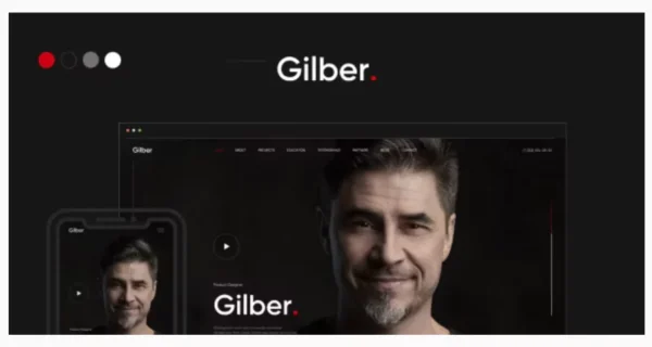 Gilber - Personal CV/Resume WordPress Theme