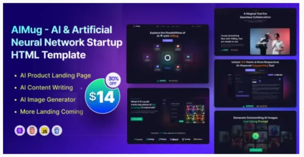 AIMug - AI & Artificial Neural Network Startup Template