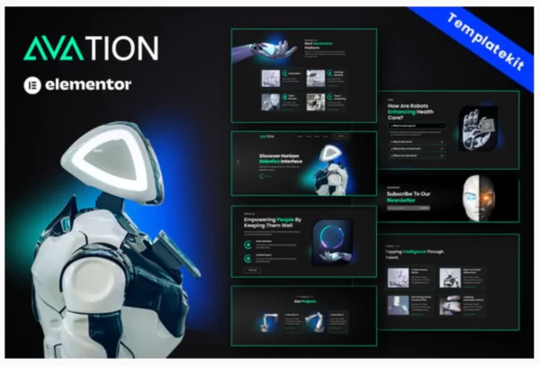 AVATION - Robotics & Artificial Intelligence Elementor Template Kit