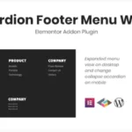 Accordion Footer Menu Widget For Elementor