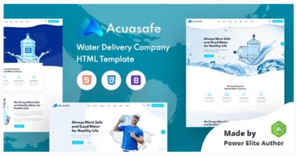 Acuasafe - Drinking Mineral Water Delivery HTML Template