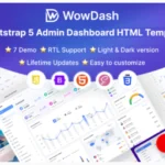 Admin Dashboard Template Bootstrap 5 HTML Multipurpose - WowDash