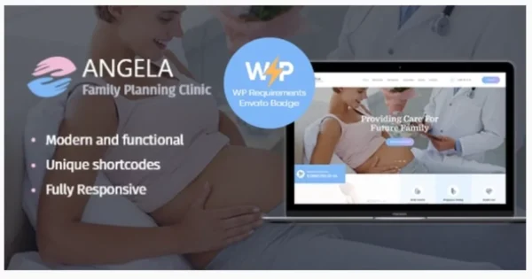 Angela Family Planning & Pregnancy Clinic WordPress Theme