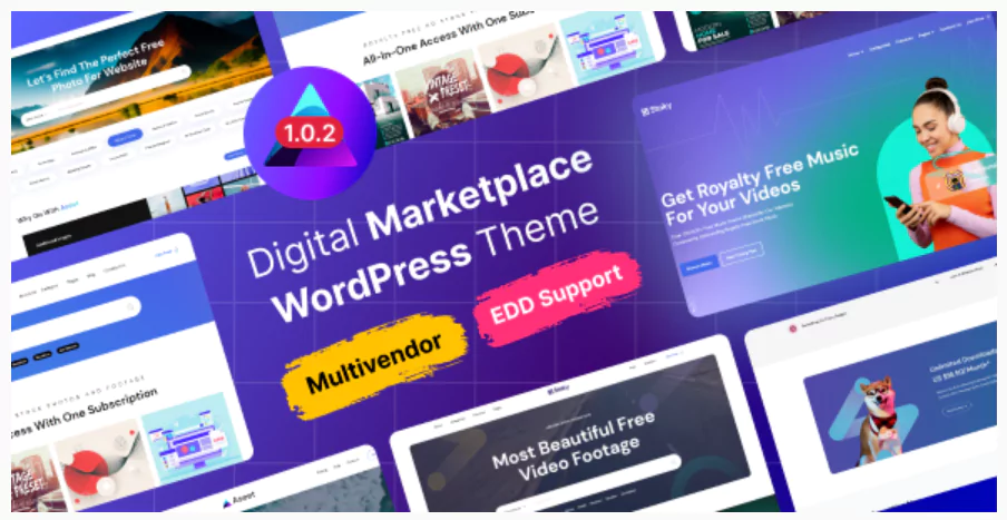 Aseet - Digital Marketplace WordPress Theme