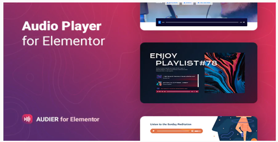 Audier – Audio Player with Controls Builder for Elementor
