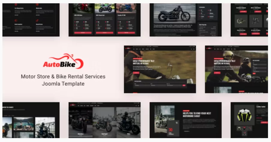 Autobike - Motorcycle Store & Bike Rental Services Joomla 5 Template