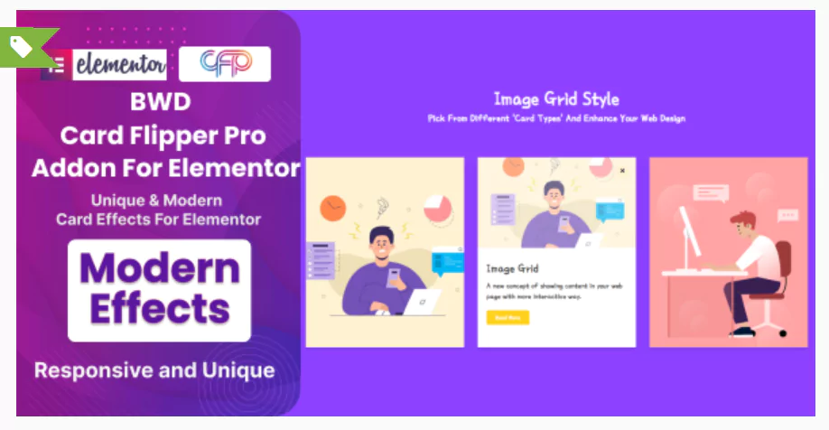 BWD Card Flipper Pro Addon For Elementor