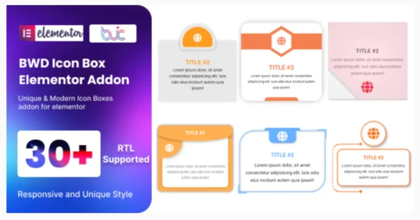 BWD Icon Box addon for elementor