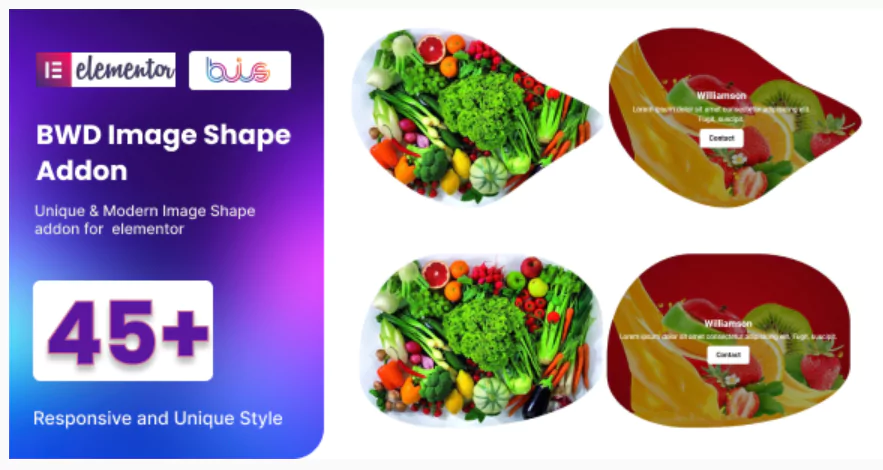 BWD Image Shape addon for elementor