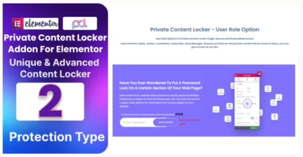 BWD Private Content Locker Addon For Elementor