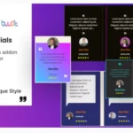 BWD Testimonials addons for elementor